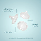 wide latch nipples 3-pack